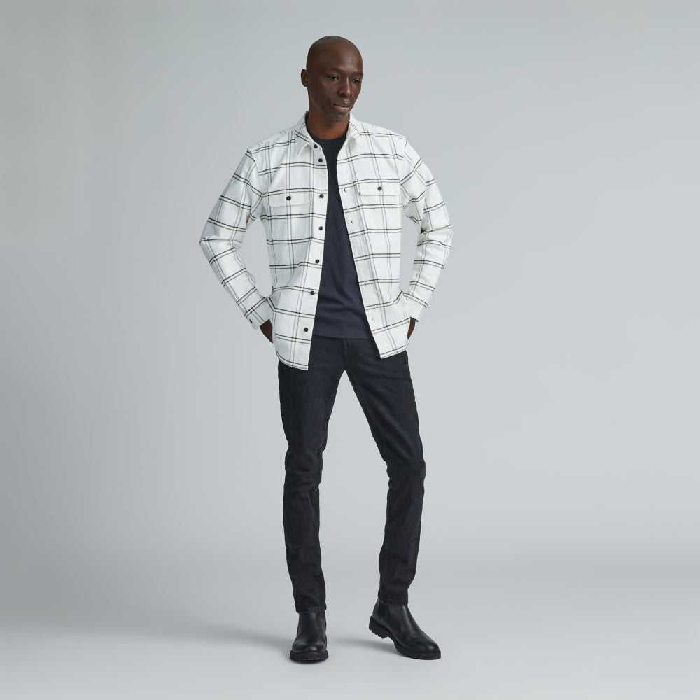 The Heavyweight Overshirt | Uniform | Moss Double Windowpane - Image 6