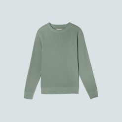 Alternative view of The Waffle Long-Sleeve Crew Tee | Lily Pad