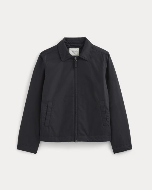 Alternative view of The Filled Harrington Jacket | Black