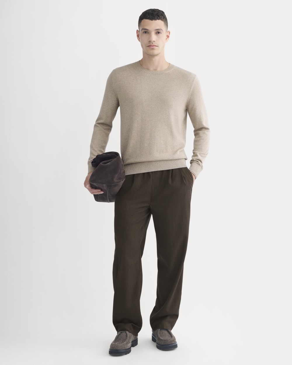 The No-Sweat Sweater | Uniform | Heathered Oatmeal - Image 3